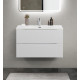 Тумба с раковиной подвесная BelBagno MARINO-CER-MINI-800-2C-SO-BO-P Bianco Opaco, раковина белая BB-8099-3-80 Тумба с раковиной подвесная BelBagno MARINO-CER-MINI-800-2C-SO-BO-P Bianco Opaco, раковина белая BB-8099-3-80