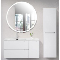 Подвесная тумба с раковиной BelBagno ETNA 100 Bianco Lucido левая, ETNA-1000-2C-1A-SO-BL-L + BB1000ETL-L