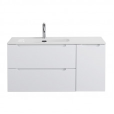 Подвесная тумба с раковиной BelBagno ETNA 100 Bianco Lucido левая, ETNA-1000-2C-1A-SO-BL-L + BB1000ETL-L