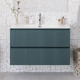 Тумба с раковиной подвесная BelBagno UNO-MINI-1000-2C-SO-AO Голубой матовый, раковина белая BB-8099-3-100 Тумба с раковиной подвесная BelBagno UNO-MINI-1000-2C-SO-AO Голубой матовый, раковина белая BB-8099-3-100
