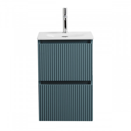 Тумба с раковиной подвесная BelBagno UNO-MINI-400-2C-SO-AO Голубой матовый, раковина белая BB-8099-3-40 Тумба с раковиной подвесная BelBagno UNO-MINI-400-2C-SO-AO Голубой матовый, раковина белая BB-8099-3-40
