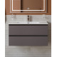 Тумба с раковиной подвесная BelBagno KRAFT-900-2C-SO-GSO Темно-Серый матовый, раковина белая BB900ETL Тумба с раковиной подвесная BelBagno KRAFT-900-2C-SO-GSO Темно-Серый матовый, раковина белая BB900ETL