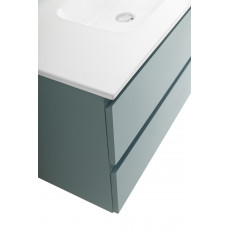 Тумба с раковиной подвесная BelBagno KRAFT-1000-2C-SO-AO Голубой матовый, раковина белая BB1000ETL