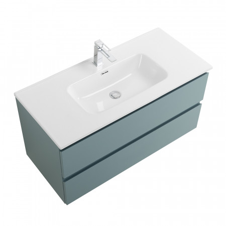 Тумба с раковиной подвесная BelBagno KRAFT-1000-2C-SO-AO Голубой матовый, раковина белая BB1000ETL Тумба с раковиной подвесная BelBagno KRAFT-1000-2C-SO-AO Голубой матовый, раковина белая BB1000ETL