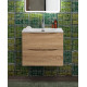 Тумба с раковиной подвесная BelBagno MARINO-CER-N-600-2C-SO-WO-P Rovere Bianco, раковина белая BB-8099-60 Тумба с раковиной подвесная BelBagno MARINO-CER-N-600-2C-SO-WO-P Rovere Bianco, раковина белая BB-8099-60