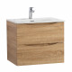 Тумба с раковиной подвесная BelBagno MARINO-CER-N-600-2C-SO-WO-P Rovere Bianco, раковина белая BB-8099-60 Тумба с раковиной подвесная BelBagno MARINO-CER-N-600-2C-SO-WO-P Rovere Bianco, раковина белая BB-8099-60
