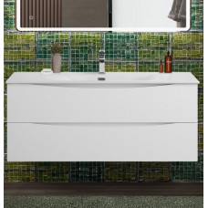 Тумба с раковиной подвесная BelBagno MARINO-CER-N-1200-2C-SO-BO-P Bianco Opaco, раковина белая BB-8099-120
