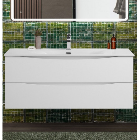 Тумба с раковиной подвесная BelBagno MARINO-CER-N-1200-2C-SO-BO-P Bianco Opaco, раковина белая BB-8099-120 Тумба с раковиной подвесная BelBagno MARINO-CER-N-1200-2C-SO-BO-P Bianco Opaco, раковина белая BB-8099-120