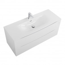 Тумба с раковиной подвесная BelBagno MARINO-CER-N-1200-2C-SO-BO-P Bianco Opaco, раковина белая BB-8099-120