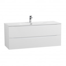 Тумба с раковиной подвесная BelBagno MARINO-CER-N-1200-2C-SO-BO-P Bianco Opaco, раковина белая BB-8099-120