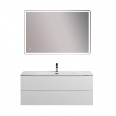 Тумба с раковиной подвесная BelBagno MARINO-CER-N-1200-2C-SO-BO-P Bianco Opaco, раковина белая BB-8099-120