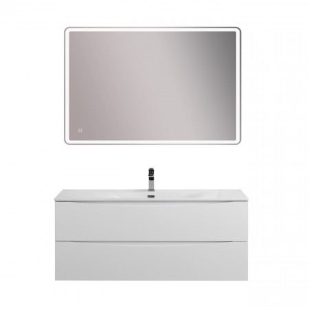 Тумба с раковиной подвесная BelBagno MARINO-CER-N-1200-2C-SO-BO-P Bianco Opaco, раковина белая BB-8099-120 Тумба с раковиной подвесная BelBagno MARINO-CER-N-1200-2C-SO-BO-P Bianco Opaco, раковина белая BB-8099-120
