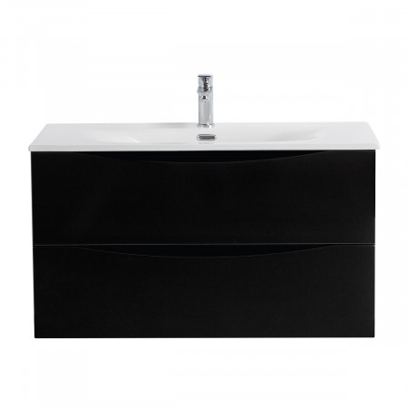 Тумба с раковиной подвесная BelBagno MARINO-CER-N-800-2C-SO-NL-P Nero Lucido, раковина белая BB-8099-80 Тумба с раковиной подвесная BelBagno MARINO-CER-N-800-2C-SO-NL-P Nero Lucido, раковина белая BB-8099-80