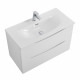 Тумба с раковиной подвесная BelBagno MARINO-CER-MINI-800-2C-SO-BL-P Bianco Lucido, раковина белая BB-8099-3-80 Тумба с раковиной подвесная BelBagno MARINO-CER-MINI-800-2C-SO-BL-P Bianco Lucido, раковина белая BB-8099-3-80