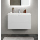 Тумба с раковиной подвесная BelBagno MARINO-CER-MINI-800-2C-SO-BL-P Bianco Lucido, раковина белая BB-8099-3-80 Тумба с раковиной подвесная BelBagno MARINO-CER-MINI-800-2C-SO-BL-P Bianco Lucido, раковина белая BB-8099-3-80