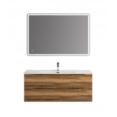 Тумба с раковиной подвесная BelBagno MARINO-CER-N-1200-2C-SO-RR-P Rovere Rustico, раковина белая BB-8099-120