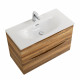 Тумба с раковиной подвесная BelBagno MARINO-CER-MINI-800-2C-SO-RR-P Rovere Rustico, раковина белая BB-8099-3-80 Тумба с раковиной подвесная BelBagno MARINO-CER-MINI-800-2C-SO-RR-P Rovere Rustico, раковина белая BB-8099-3-80