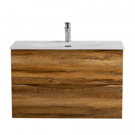 Тумба с раковиной подвесная BelBagno MARINO-CER-MINI-800-2C-SO-RR-P Rovere Rustico, раковина белая BB-8099-3-80 Тумба с раковиной подвесная BelBagno MARINO-CER-MINI-800-2C-SO-RR-P Rovere Rustico, раковина белая BB-8099-3-80