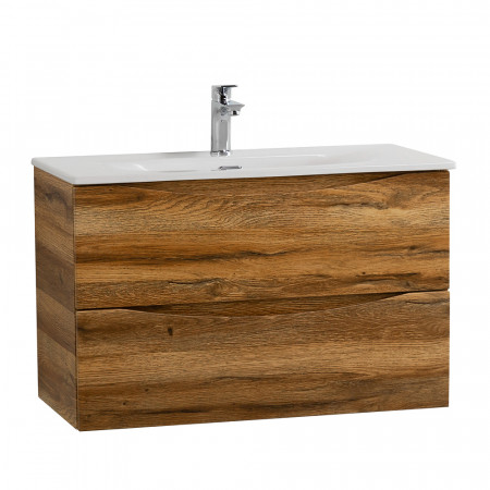 Тумба с раковиной подвесная BelBagno MARINO-CER-MINI-800-2C-SO-RR-P Rovere Rustico, раковина белая BB-8099-3-80 Тумба с раковиной подвесная BelBagno MARINO-CER-MINI-800-2C-SO-RR-P Rovere Rustico, раковина белая BB-8099-3-80