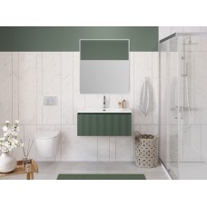 Тумба с раковиной подвесная BelBagno UNO-800-1C-SO-VO Еловый матовый, раковина белая BB-8099-80