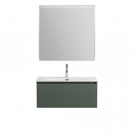 Тумба с раковиной подвесная BelBagno UNO-800-1C-SO-VO Еловый матовый, раковина белая BB-8099-80 Тумба с раковиной подвесная BelBagno UNO-800-1C-SO-VO Еловый матовый, раковина белая BB-8099-80