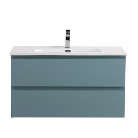 Тумба с раковиной подвесная BelBagno KRAFT-900-2C-SO-AO Голубой матовый, раковина белая BB900ETL Тумба с раковиной подвесная BelBagno KRAFT-900-2C-SO-AO Голубой матовый, раковина белая BB900ETL