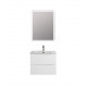 Тумба с раковиной подвесная BelBagno MARINO-CER-N-600-2C-SO-BL-P Bianco Lucido, раковина белая BB-8099-60 Тумба с раковиной подвесная BelBagno MARINO-CER-N-600-2C-SO-BL-P Bianco Lucido, раковина белая BB-8099-60