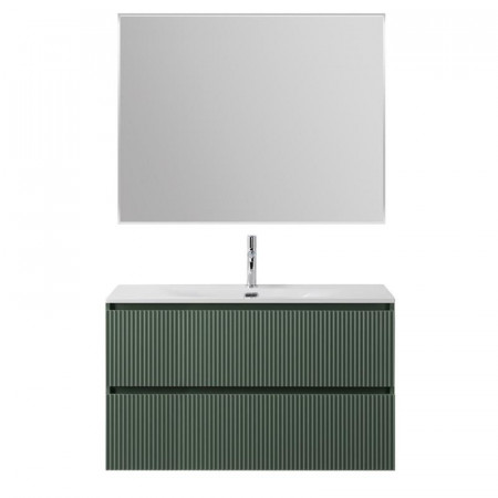 Тумба с раковиной подвесная BelBagno UNO-MINI-1000-2C-SO-VO Еловый матовый, раковина белая BB-8099-3-100 Тумба с раковиной подвесная BelBagno UNO-MINI-1000-2C-SO-VO Еловый матовый, раковина белая BB-8099-3-100