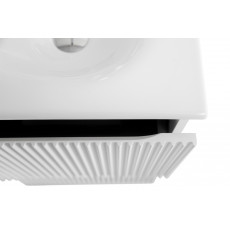 Тумба с раковиной подвесная BelBagno UNO-MINI-600-2C-SO-BO Bianco Opaco, раковина белая BB-8099-3-60