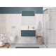 Тумба с раковиной подвесная BelBagno UNO-800-1C-SO-AO Голубой матовый, раковина белая BB-8099-80 Тумба с раковиной подвесная BelBagno UNO-800-1C-SO-AO Голубой матовый, раковина белая BB-8099-80
