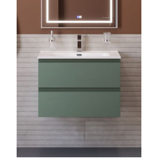 Тумба с раковиной подвесная BelBagno KRAFT-600-2C-SO-VO Еловый матовый, раковина белая BB600ETL