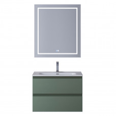 Тумба с раковиной подвесная BelBagno KRAFT-600-2C-SO-VO Еловый матовый, раковина белая BB600ETL