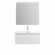 Тумба с раковиной подвесная BelBagno UNO-800-1C-SO-BO Bianco Opaco, раковина белая BB-8099-80 Тумба с раковиной подвесная BelBagno UNO-800-1C-SO-BO Bianco Opaco, раковина белая BB-8099-80