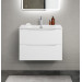 Тумба с раковиной подвесная BelBagno MARINO-CER-MINI-700-2C-SO-BO-P Bianco Opaco, раковина белая BB-8099-3-70