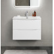 Тумба с раковиной подвесная BelBagno MARINO-CER-MINI-700-2C-SO-BO-P Bianco Opaco, раковина белая BB-8099-3-70 Тумба с раковиной подвесная BelBagno MARINO-CER-MINI-700-2C-SO-BO-P Bianco Opaco, раковина белая BB-8099-3-70