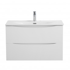 Тумба с раковиной подвесная BelBagno MARINO-CER-MINI-700-2C-SO-BO-P Bianco Opaco, раковина белая BB-8099-3-70