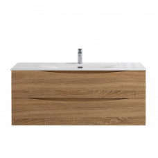 Тумба с раковиной подвесная BelBagno MARINO-CER-N-1200-2C-SO-WO-P Rovere Bianco, раковина белая BB-8099-120