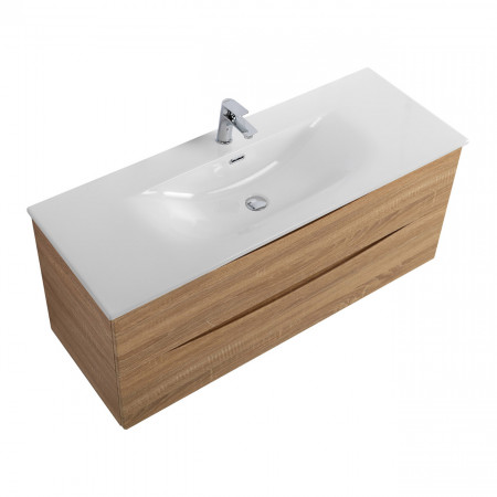 Тумба с раковиной подвесная BelBagno MARINO-CER-N-1200-2C-SO-WO-P Rovere Bianco, раковина белая BB-8099-120 Тумба с раковиной подвесная BelBagno MARINO-CER-N-1200-2C-SO-WO-P Rovere Bianco, раковина белая BB-8099-120