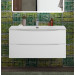 Тумба с раковиной подвесная BelBagno MARINO-CER-N-1000-2C-SO-BO-P Bianco Opaco, раковина белая BB-8099-100