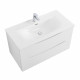Тумба с раковиной подвесная BelBagno MARINO-CER-N-1000-2C-SO-BO-P Bianco Opaco, раковина белая BB-8099-100 Тумба с раковиной подвесная BelBagno MARINO-CER-N-1000-2C-SO-BO-P Bianco Opaco, раковина белая BB-8099-100
