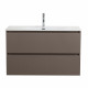 Тумба с раковиной подвесная BelBagno UNO-MINI-900-2C-SO-СO Бежевый матовый, раковина белая BB-8099-3-90 Тумба с раковиной подвесная BelBagno UNO-MINI-900-2C-SO-СO Бежевый матовый, раковина белая BB-8099-3-90