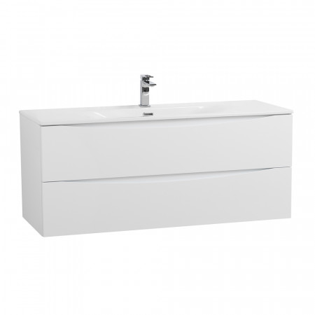 Тумба с раковиной подвесная BelBagno MARINO-CER-N-1200-2C-SO-BL-P Bianco Lucido, раковина белая BB-8099-120 Тумба с раковиной подвесная BelBagno MARINO-CER-N-1200-2C-SO-BL-P Bianco Lucido, раковина белая BB-8099-120