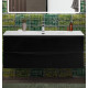 Тумба с раковиной подвесная BelBagno MARINO-CER-N-1200-2C-SO-NL-P Nero Lucido, раковина белая BB-8099-120 Тумба с раковиной подвесная BelBagno MARINO-CER-N-1200-2C-SO-NL-P Nero Lucido, раковина белая BB-8099-120