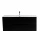 Тумба с раковиной подвесная BelBagno MARINO-CER-N-1200-2C-SO-NL-P Nero Lucido, раковина белая BB-8099-120 Тумба с раковиной подвесная BelBagno MARINO-CER-N-1200-2C-SO-NL-P Nero Lucido, раковина белая BB-8099-120