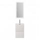 Тумба с раковиной подвесная BelBagno UNO-MINI-400-2C-SO-BO Bianco Opaco, раковина белая BB-8099-3-40 Тумба с раковиной подвесная BelBagno UNO-MINI-400-2C-SO-BO Bianco Opaco, раковина белая BB-8099-3-40