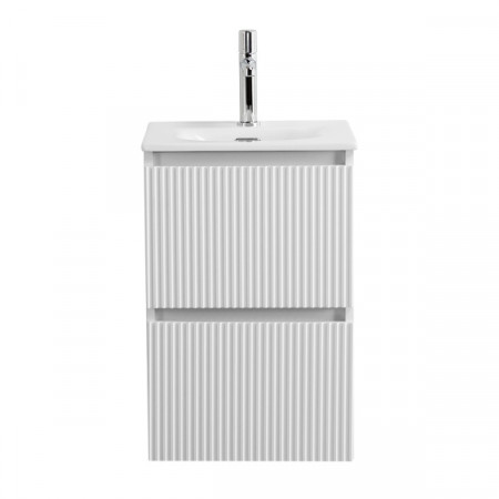 Тумба с раковиной подвесная BelBagno UNO-MINI-400-2C-SO-BO Bianco Opaco, раковина белая BB-8099-3-40 Тумба с раковиной подвесная BelBagno UNO-MINI-400-2C-SO-BO Bianco Opaco, раковина белая BB-8099-3-40