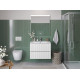 Тумба с раковиной подвесная BelBagno UNO-MINI-800-2C-SO-BO Bianco Opaco, раковина белая BB-8099-3-80 Тумба с раковиной подвесная BelBagno UNO-MINI-800-2C-SO-BO Bianco Opaco, раковина белая BB-8099-3-80