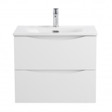 Тумба с раковиной подвесная BelBagno MARINO-CER-N-600-2C-SO-BO-P Bianco Opaco, раковина белая BB-8099-60