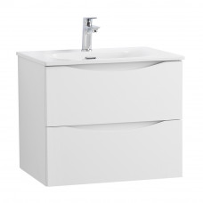 Тумба с раковиной подвесная BelBagno MARINO-CER-N-600-2C-SO-BO-P Bianco Opaco, раковина белая BB-8099-60