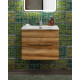 Тумба с раковиной подвесная BelBagno MARINO-CER-N-600-2C-SO-RR-P Rovere Rustico, раковина белая BB-8099-60 Тумба с раковиной подвесная BelBagno MARINO-CER-N-600-2C-SO-RR-P Rovere Rustico, раковина белая BB-8099-60